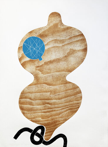 Nuda Veritas. Woodcut / linocut von Pedro Mora Frutos, Druck kaufen auf Singulart