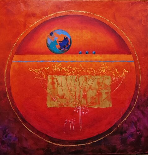 Retour de l'élément de Vie von Bernadette TRIKI, Malerei kaufen auf Singulart