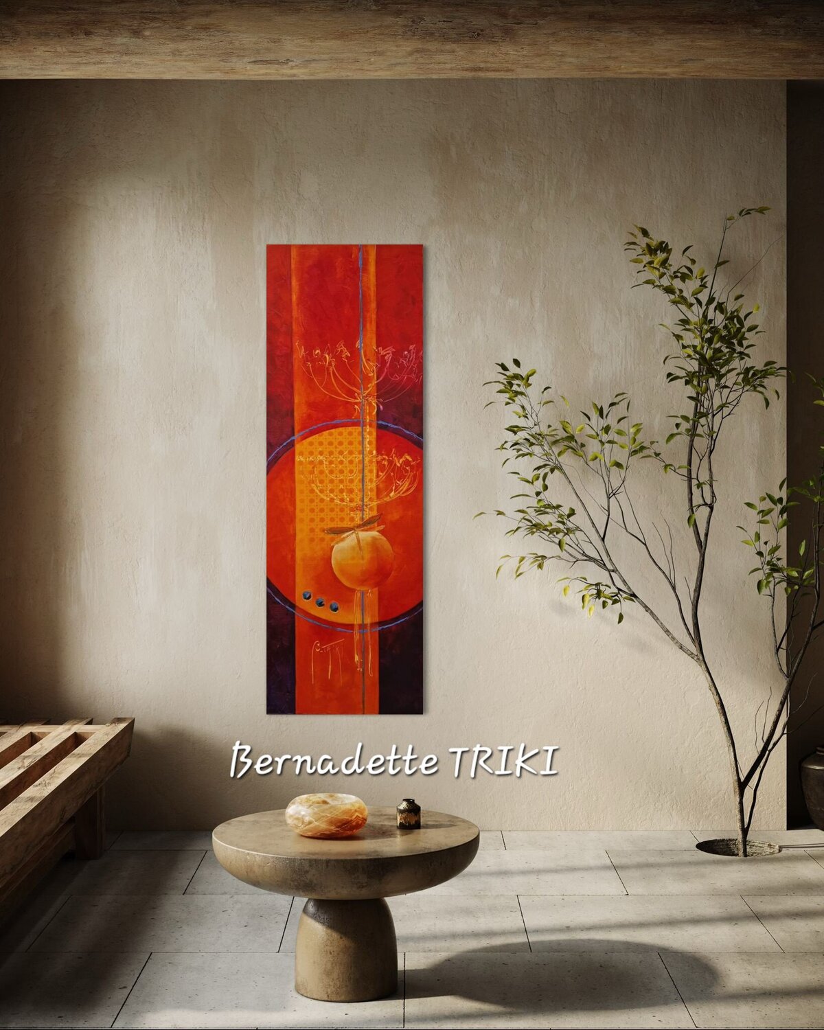 Temps de Vie Bernadette TRIKI Origineel schilderij te koop