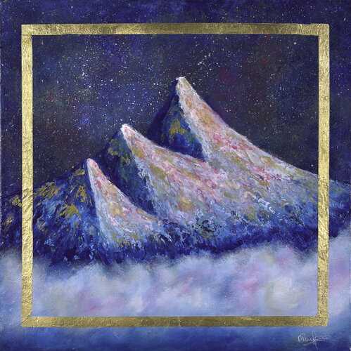 TEMPLE MOUNTAIN von Antigoni Pagona, Malerei kaufen auf Singulart