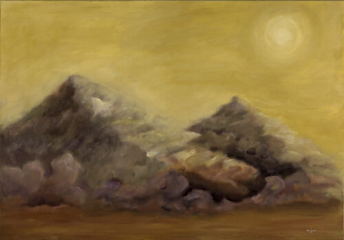 Pyramids of Egypt par Antigoni Pagona, Peinture en vente sur Singulart