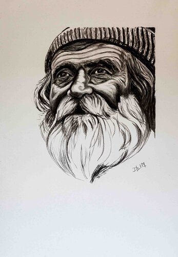 Old Man by Dawn Lim, 소묘 for Sale on Singulart