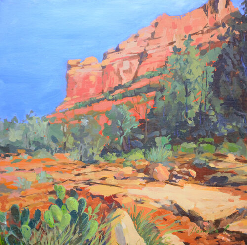 Red Rock Quiet van Marietta Cohen, Schilderij te koop op Singulart