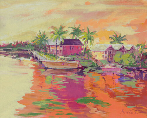 Coastal serenity van Marietta Cohen, Schilderij te koop op Singulart