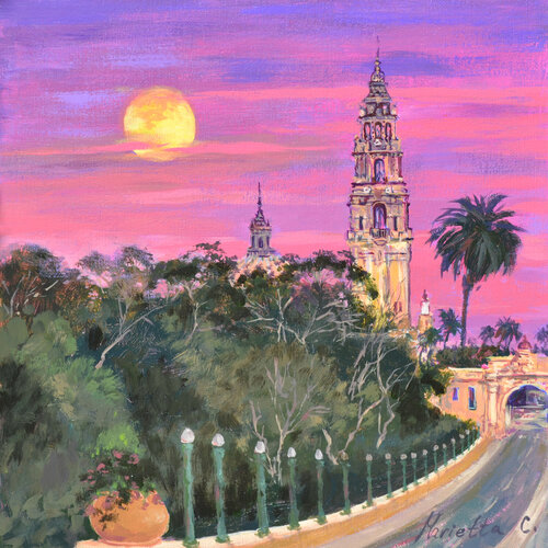 Balboa par at dusk van Marietta Cohen, Schilderij te koop op Singulart