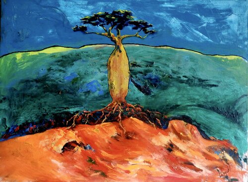Earth dreaming di Barbara Laszuk, Pittura in vendita su Singulart