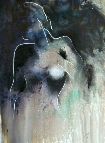 Night mood par Barbara Laszuk, Peinture en vente sur Singulart