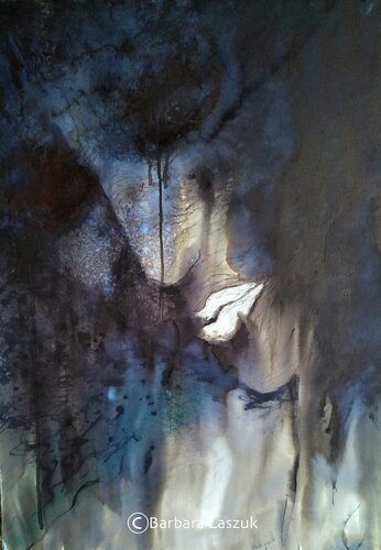 'Melancholy',  for the bold art lover! par Barbara Laszuk, Peinture en vente sur Singulart