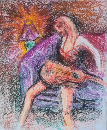 The musician von Barbara Laszuk, Malerei kaufen auf Singulart