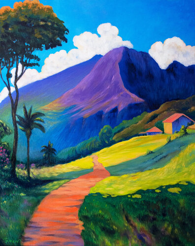 Early Sunset in the Sierra Nevada di Suren Ter-Avakian, Pittura in vendita su Singulart