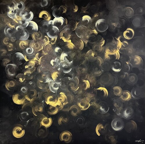 Golden night di milan sopko, Pittura in vendita su Singulart