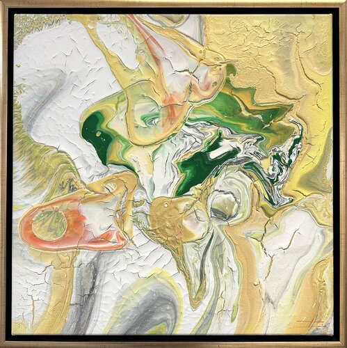 Green and gold di milan sopko, Pittura in vendita su Singulart