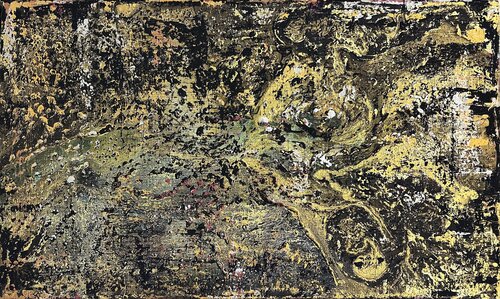 Golden sky di milan sopko, Pittura in vendita su Singulart