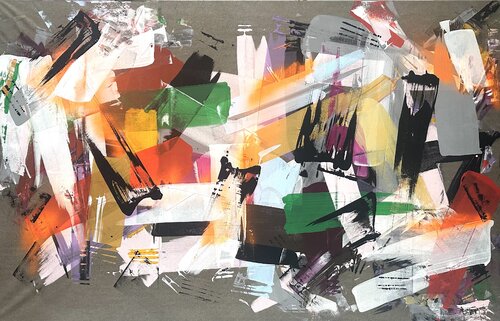 Orange chaos van milan sopko, Schilderij te koop op Singulart