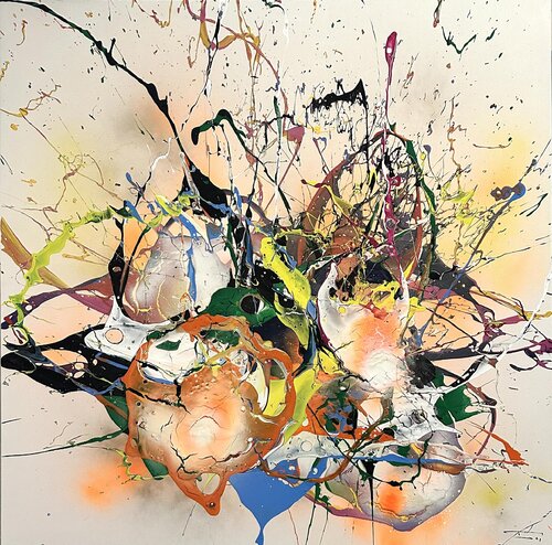Galapagos orange di milan sopko, Pittura in vendita su Singulart