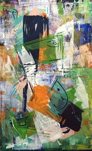 Smile by milan sopko, Painting for Sale on Singulart