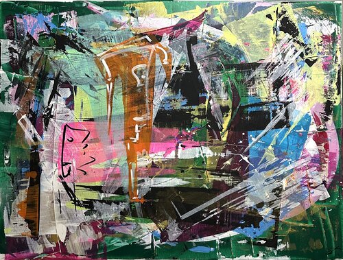 Some faces van milan sopko, Schilderij te koop op Singulart