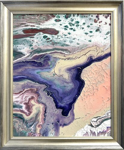 Purple river par milan sopko, Peinture en vente sur Singulart