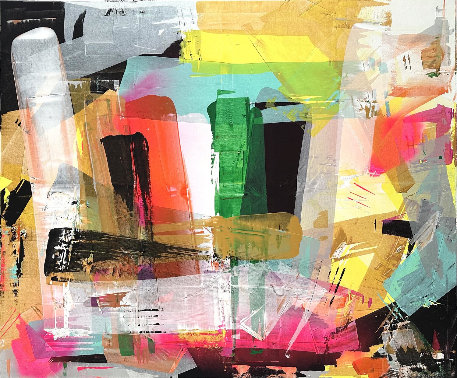 Kids play milan sopko Origineel schilderij te koop