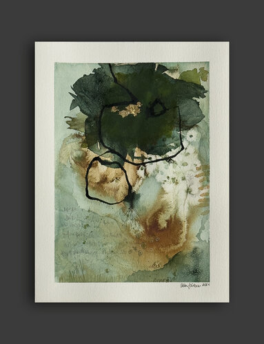 »flimmernd lau« by Sösta Sönksen, Work on Paper for Sale on Singulart