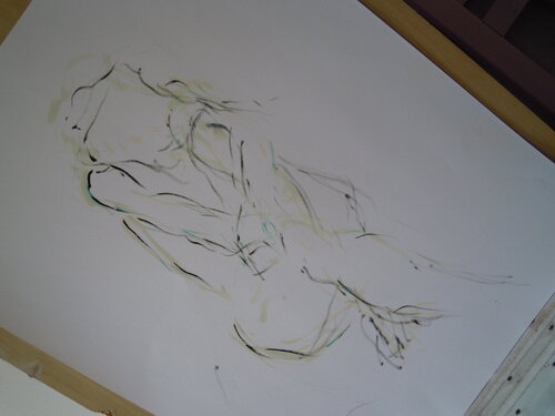 nu by Claude Evrard, Painting for Sale on Singulart