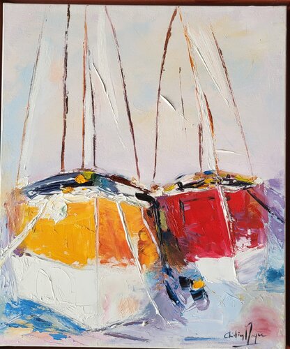 AU PORT von Christian MAYNE, Malerei kaufen auf Singulart