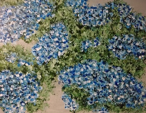 Whispers Beneath the Cerulean Veil di MissyKay, Pittura in vendita su Singulart