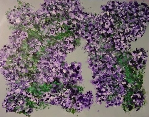 Echoes of Amethyst Foliage di MissyKay, Pittura in vendita su Singulart