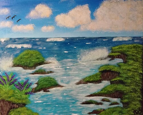 Rocky Cove di MissyKay, Pittura in vendita su Singulart