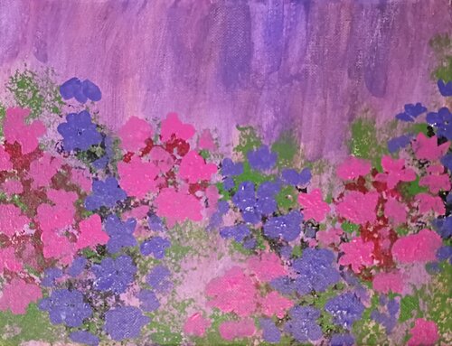 Dappled Crimson Dreams 9 van MissyKay, Schilderij te koop op Singulart