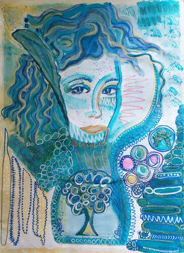 Aquarius von Rachel Carol Odello alias Seventeen, Malerei kaufen auf Singulart
