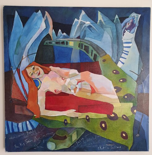 Adieu sweet bahnhof van Jeanne-Marie Hament, Schilderij te koop op Singulart