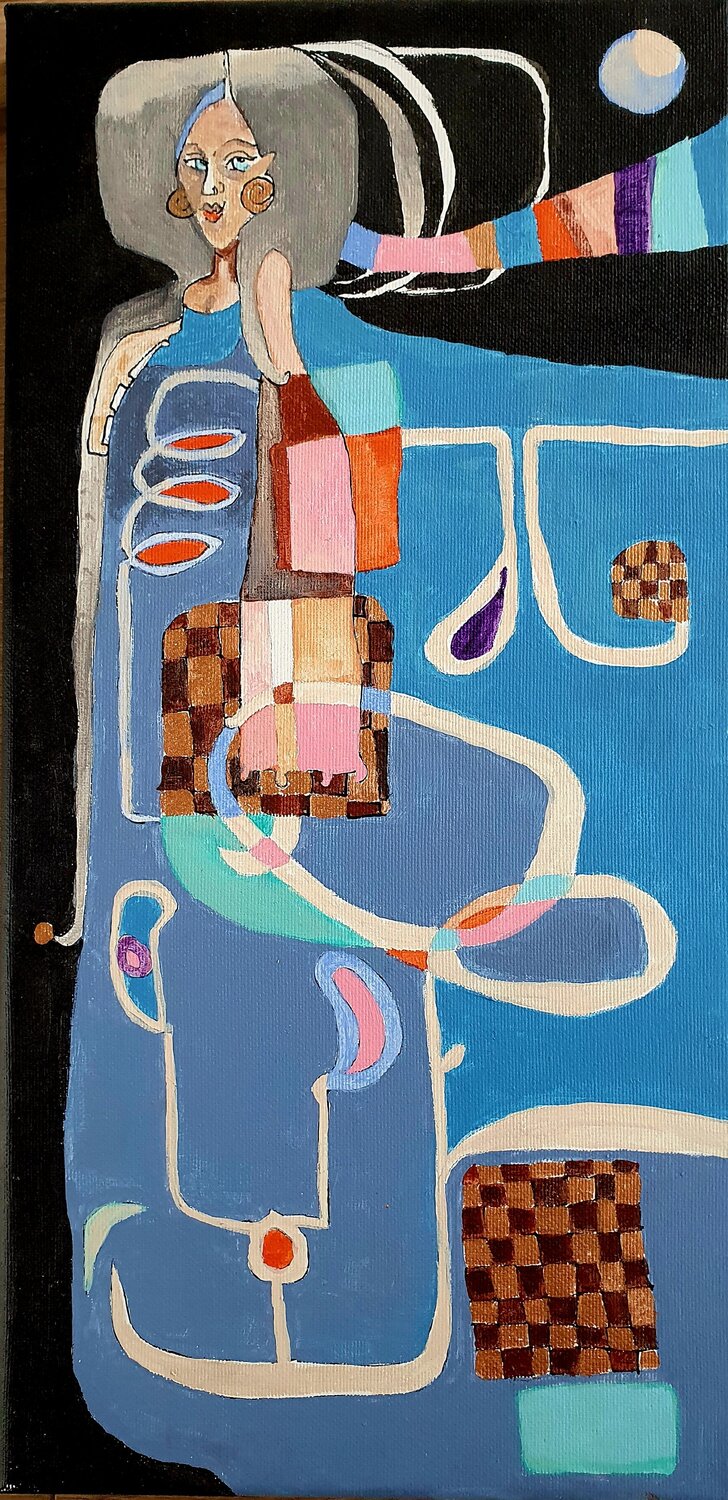 Lady in blue Jeanne-Marie Hament