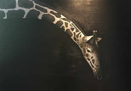 GIRAFE 1 by Fred du Mesnil, 회화 for Sale on Singulart