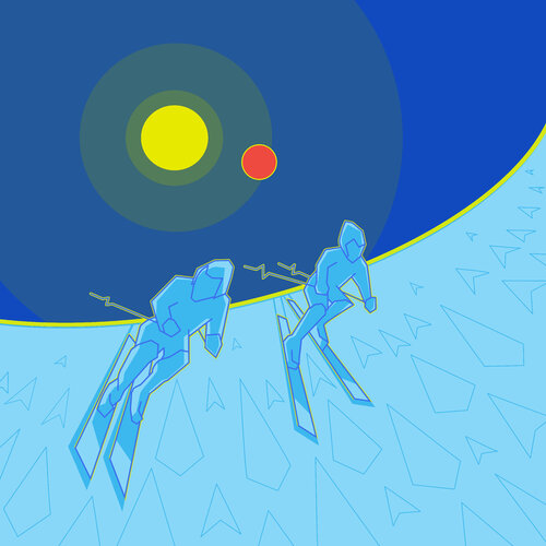 THE TWO SKIERS di ROBERTO CAMI, Digitale in vendita su Singulart
