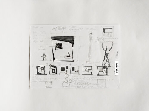 MY HOME - COMPOSITION 02 von ROBERTO CAMI, Zeichnungen kaufen auf Singulart