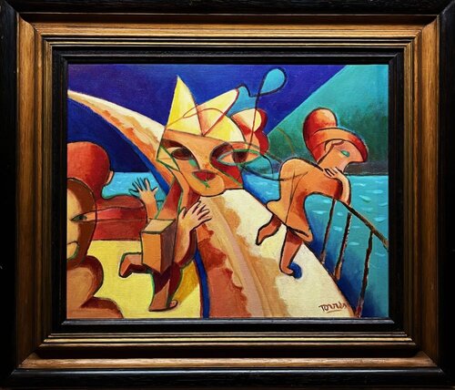 Une Passerelle vers l'infini van Pierre-Louis TORRES, Schilderij te koop op Singulart