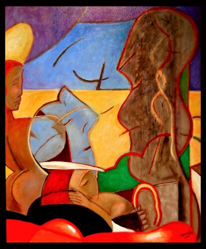 Le Rêve de Gauguin van Pierre-Louis TORRES, Schilderij te koop op Singulart