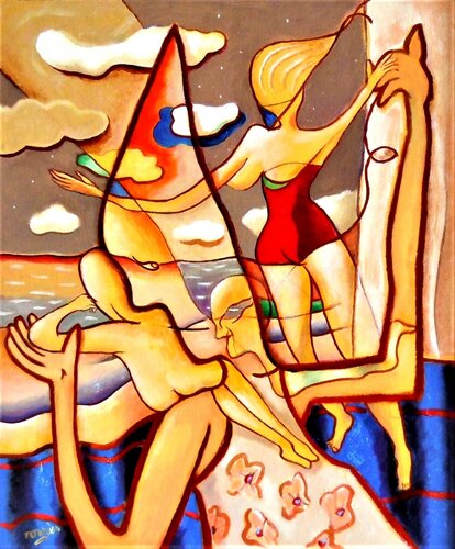 Sous un Ciel Etoilé di Pierre-Louis TORRES, Pittura in vendita su Singulart