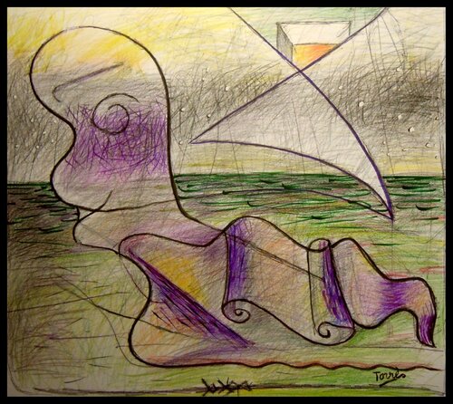 Dans les Abysses by Pierre-Louis TORRES, Work on Paper for Sale on Singulart