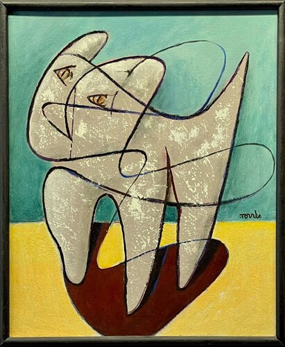 Un Chat Rêveur di Pierre-Louis TORRES, Pittura in vendita su Singulart