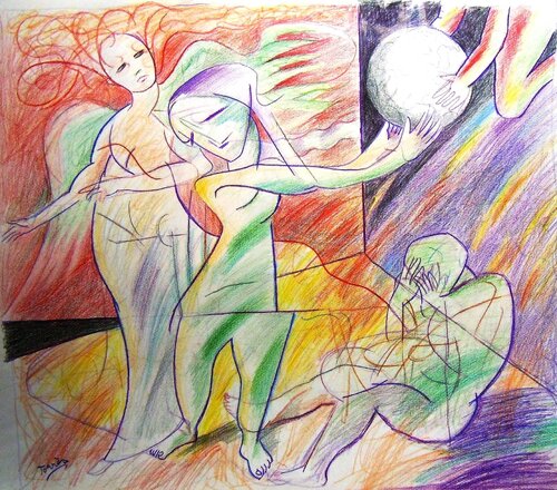 L'Héritage by Pierre-Louis TORRES, Work on Paper for Sale on Singulart