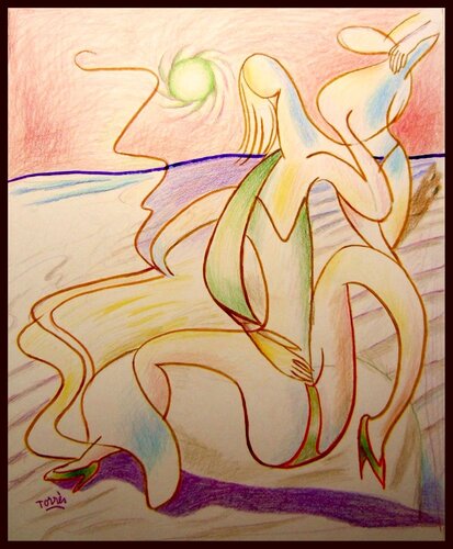 L'Huile Solaire by Pierre-Louis TORRES, Drawing for Sale on Singulart