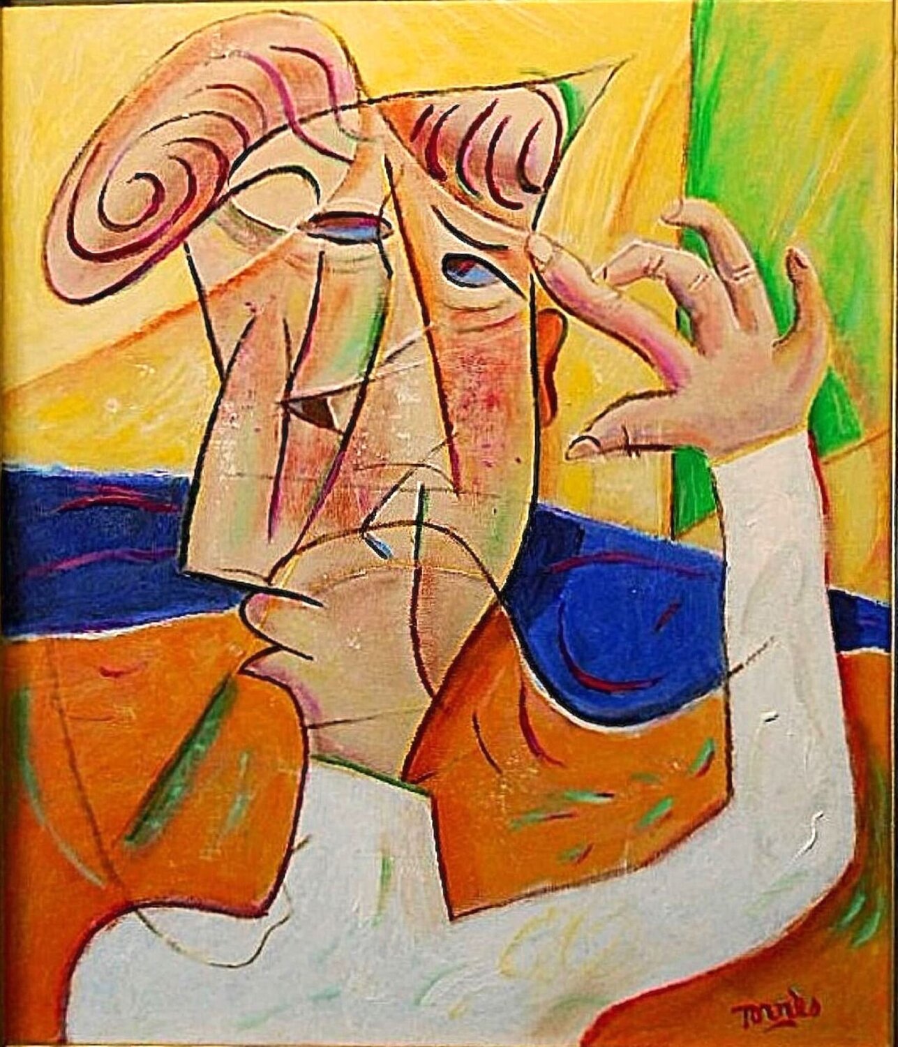 The Foolish Pierre-Louis TORRES Origineel schilderij te koop