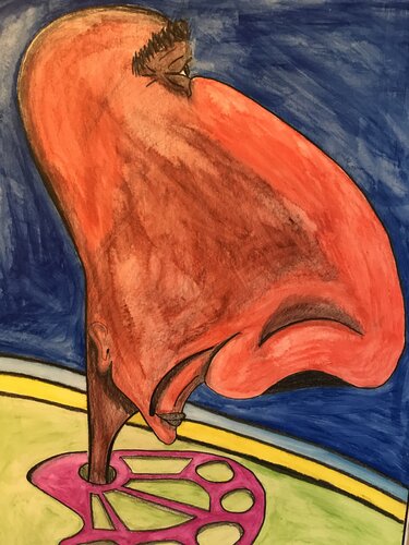 nase et deux by Eric Charles-Louis Piette, Work on Paper for Sale on Singulart
