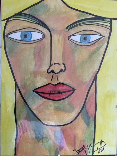 Jaune by Eric Charles-Louis Piette, Painting for Sale on Singulart