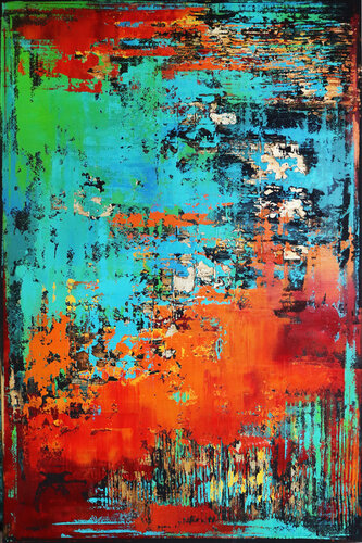 POPPY FIELD van Inez Froehlich, Schilderij te koop op Singulart