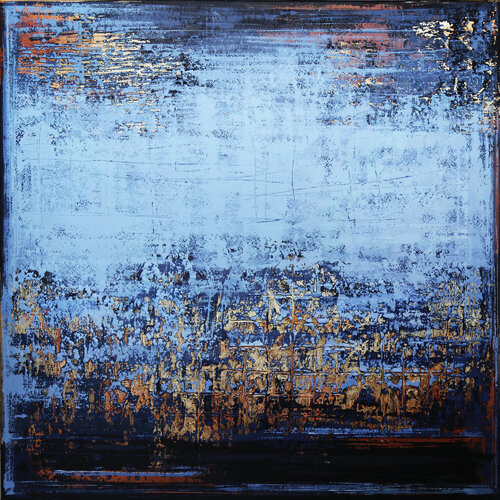 AUTUMN BLUES van Inez Froehlich, Schilderij te koop op Singulart