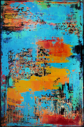 SUMMER SKY van Inez Froehlich, Schilderij te koop op Singulart