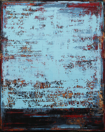 BROKEN BLUE di Inez Froehlich, Pittura in vendita su Singulart